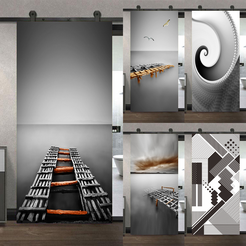 Full Cover Adhesive - Stiker Pintu Perekat Foto Wallpaper Warna