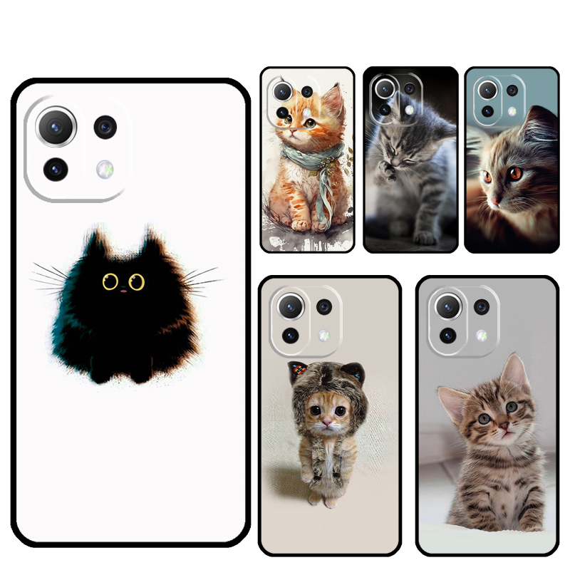 Xiaomi Poco X6 - Penutup Lucu Kucing Rajutan untuk Xiaomi