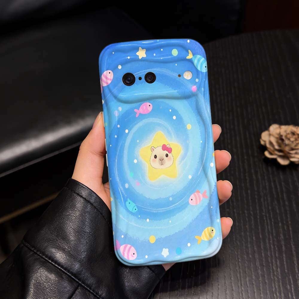 Google Pixel 9 Pro - Cute Starry Capybara Untuk Google Pixel