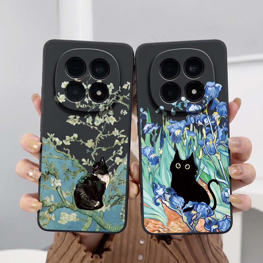 Xiaomi Poco X6 - Kartun Kucing Hitam Iris untuk Xiaomi