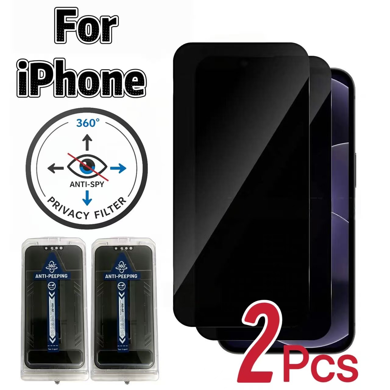 Privacy Screen Protector - Untuk iPhone 17 Air 16 15