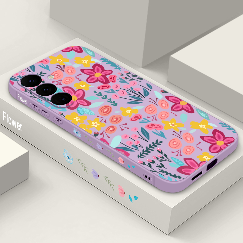 Casing Ponsel Pola Bunga Flora - Samsung Galaxy A55 ulasan dan harga