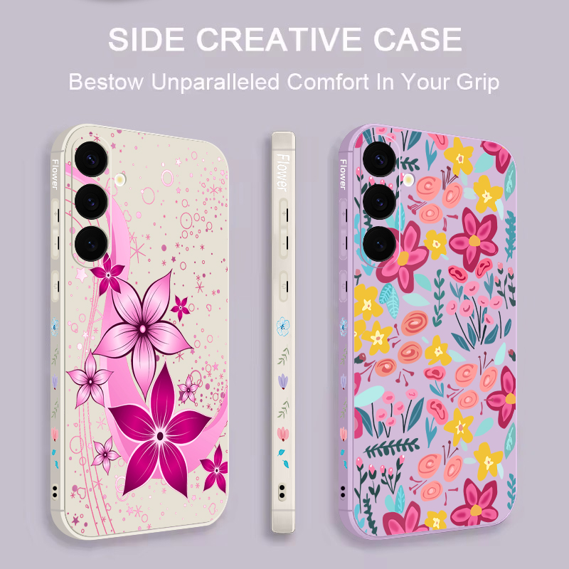 Casing Ponsel Pola Bunga Flora - Samsung Galaxy A55 ulasan dan harga